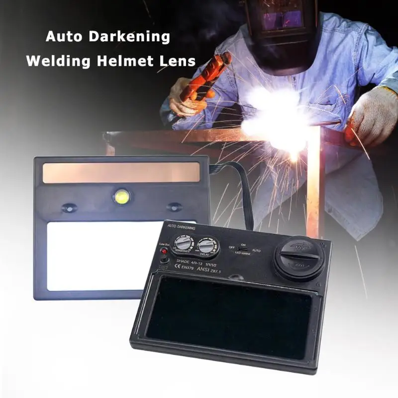 

LCD Screen Solar Auto Darkening Welding Helmet Mask Lens Automation UV IR Filter Solar Welding Filter Helmet for Welding