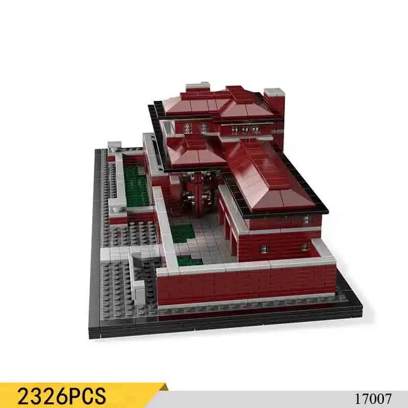 

LEPIN 17007 2326Pcs Genuine Architecture Series The Robie House Educational Building Blocks Bricks Compatible 21010 Toys Model