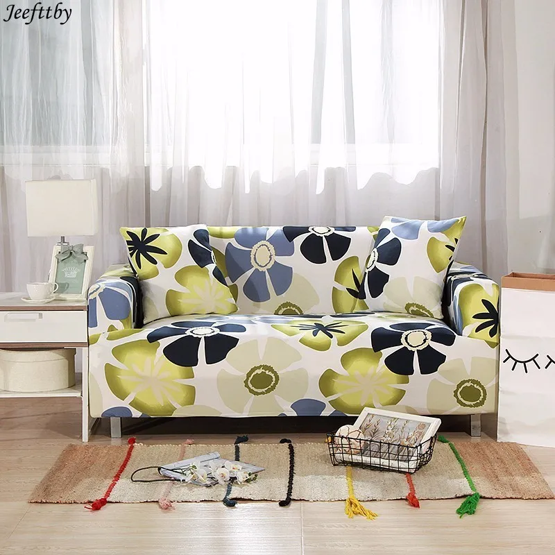 Slipcover Stretch Four Season Sofa Covers Furniture Protector Polyester Loveseat Couch Cover Towel 1/2/3/4-seater 1pcs | Дом и сад