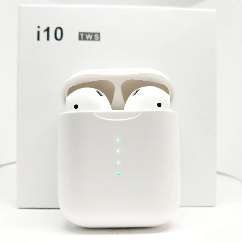 

i10 TWS Bluetooth 5.0 Earbuds i9s Wireless Earphones Support Touch Control Wireless Charging Binaural Calling for Smart Phone