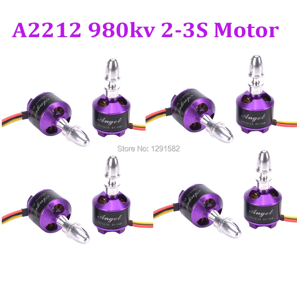 

Angel A2212 2212 980KV KV980 Brushless Motor support 2-3s for F450 Quadcopter Multicopter