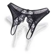 Женские сексуальные трусики, черные, с низкой талией, открытые, Т-образные, сексуальные, сетчатые, перспективная сетка, перспектива, трусы, Т-образные, трусики большого размера