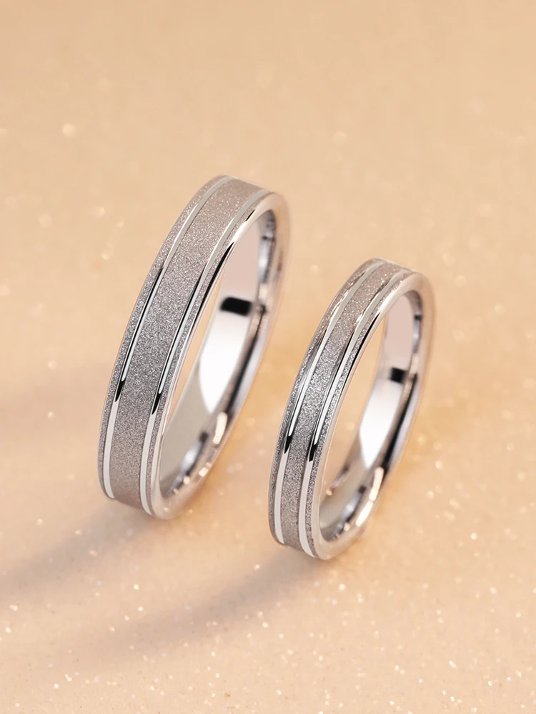 Новое поступление, простые и благородные белые вольфрамовые кольца для помолвки, ширина 3 мм/4 мм, для женщин и мужчин, матовые готовые кольца, размер 5-12
