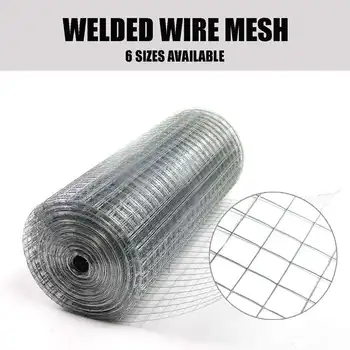 

Welded Galvanised Wire Mesh Fence 1x1 Inch Aviary Rabbit Hutch Chicken Coop Pet