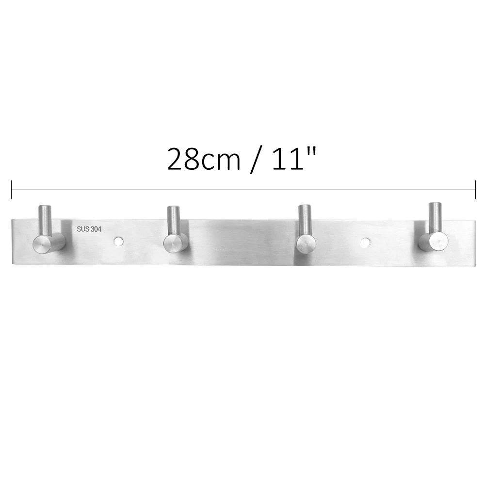 4/6/8 нержавеющие крючки халат крючки для пальто и шляп держатель вешалка стены дома крючок для кухни ванной двери декор Ванная комната оборудование