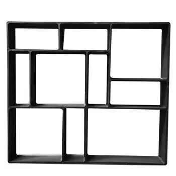 

Black Plastic Making DIY Paving Mould Home Garden Floor Road Concrete Stepping Driveway Stone Path Mold Patio Maker