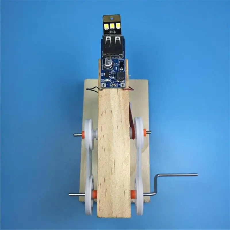 DIY сборные игрушки дети генератор Динамо модель дерево изобретение физические