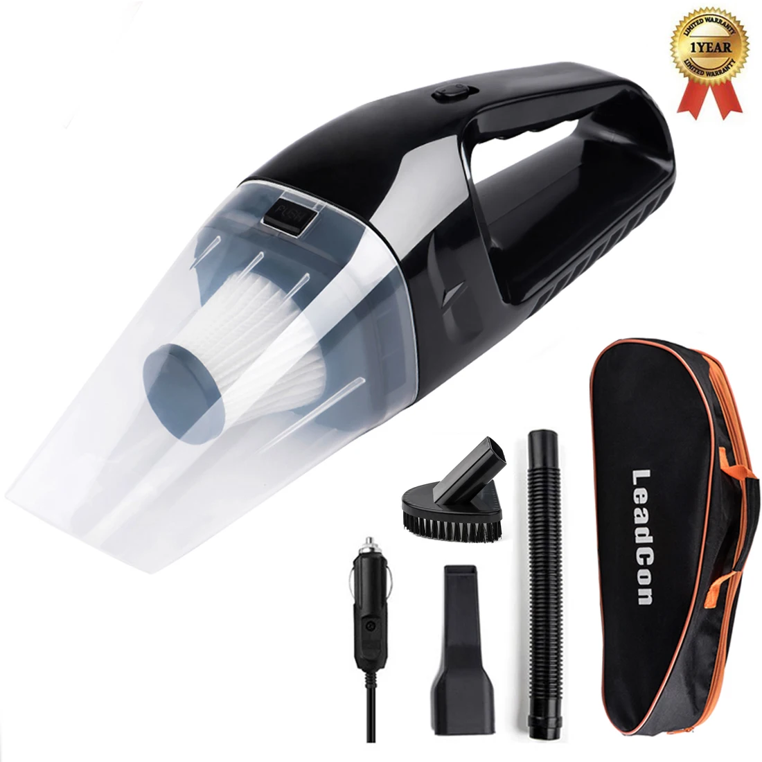 

Hot Sale Car Vacuum Cleaner 120W Portable Handheld Vacuum Cleaner Auto Wet/Dry Car Vacuum Hand Filter 12V