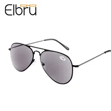 Elbru квадратные очки пилота для чтения солнцезащитные очки Брендовые металлические мужские деловые очки для дальнозоркости очки Wite чехол+ 1.0to3.5