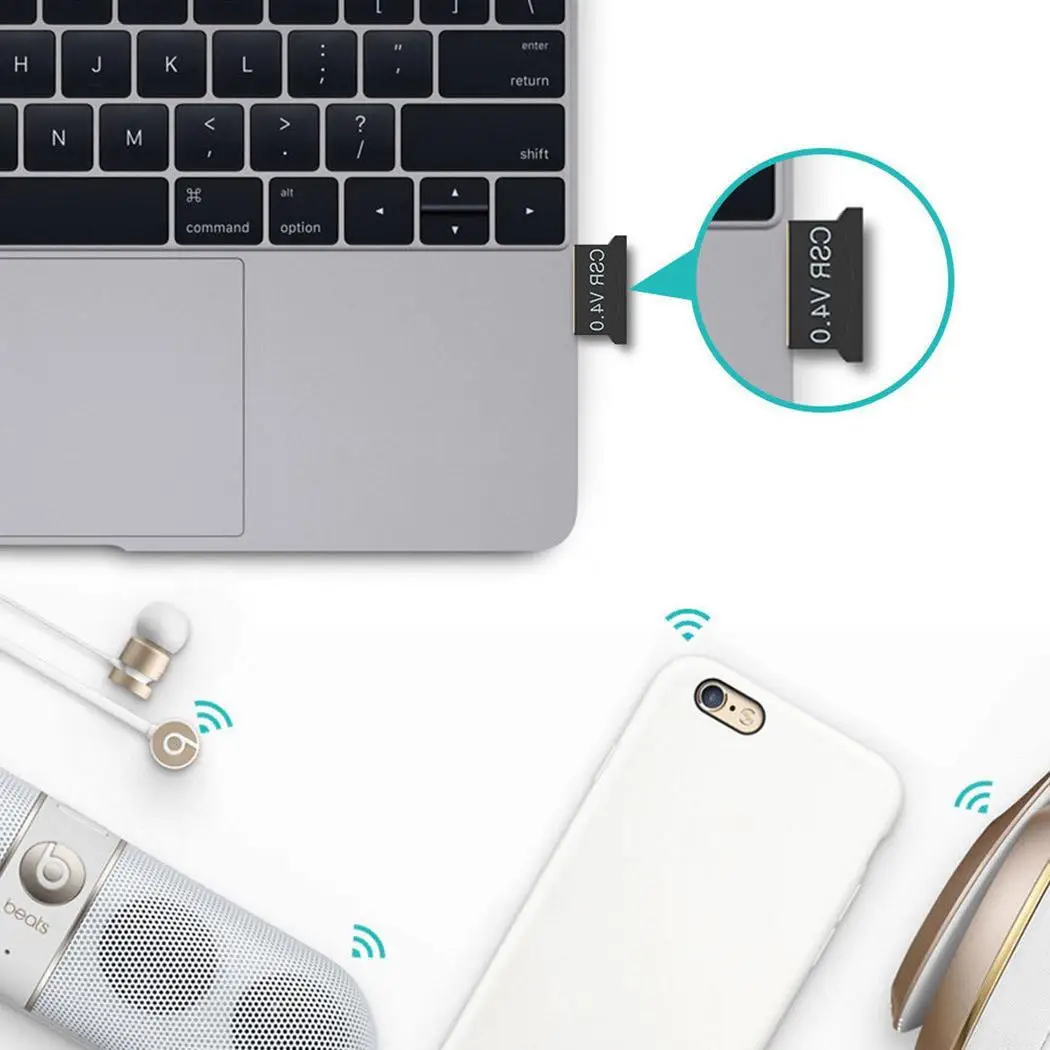 Беспроводной USB V4.0 Bluetooth Dongle Музыка Звуковой приемник адаптер для ноутбука/PC 3