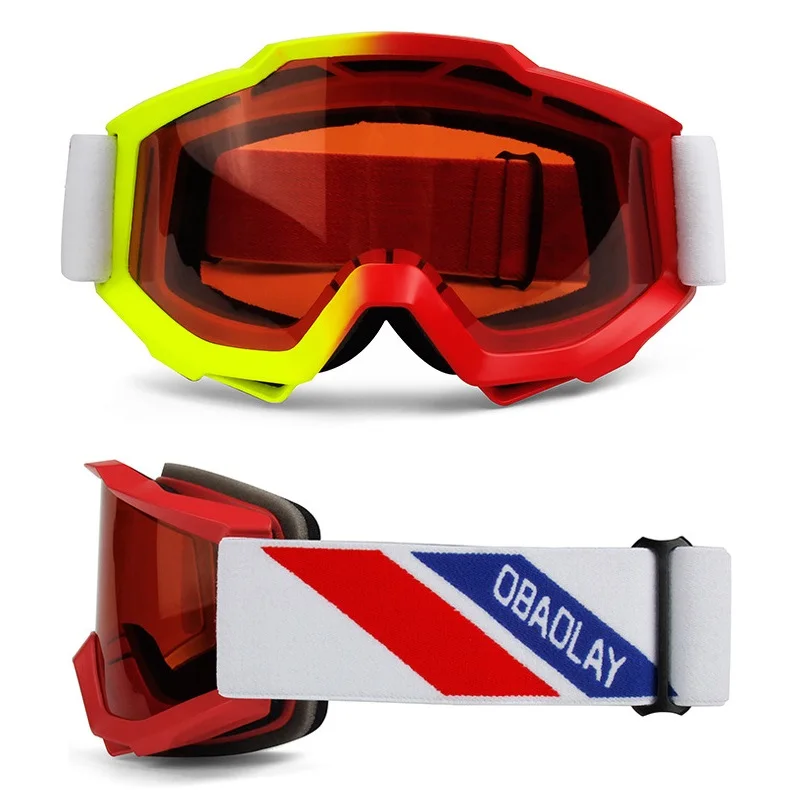 تزلج نظارات مزدوجة طبقات UV400 مكافحة الضباب كبيرة قناع للتزلج نظارات التزلج الثلوج على الجليد نظارات