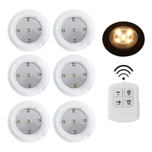 Пульт светодиодный светодиодная палка беспроводной шайба Свет регулировка яркости под шкаф кухонный шкаф сенсорный датчик настенный ночник