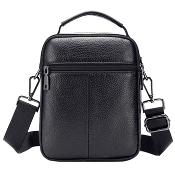 

Bullcaptain New Men Bag Genuine Leather Man Brand Crossbody Shoulder Bag Small Business Bags Male Messenger Leather Bags