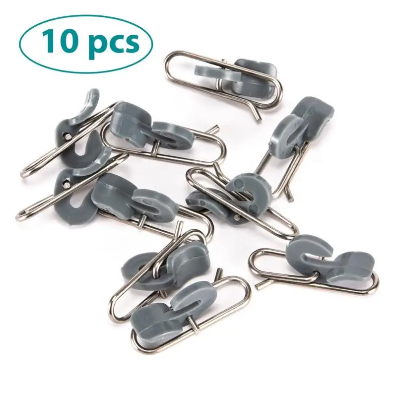 

10pcs Impact Bait Clip Fishing Hook Decoupling Stainless Steel Fishing Accessories