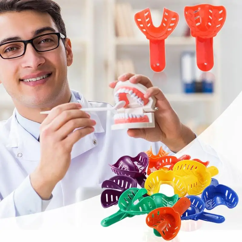 12pcs/set Tooth Orthodontic Dental Plastic Teeth Brace Tray Tooth