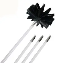 AKDSteel нейлоновая щетка для чистки с 6 шт. Трубная щетка стержни 60 см Длина Длинная ручка дымоход щетка для чистки трубки инструмент для домашнего уборщика