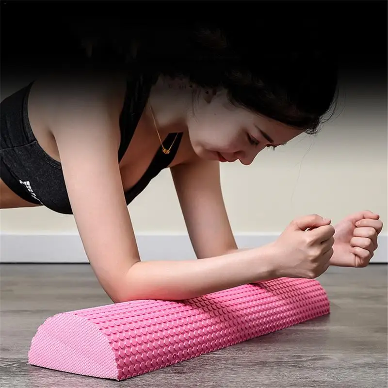 30-45cm Half Round EVA Massage Foam Roller Yoga Pilates Fitness Equipment Balance Pad Yoga Blocks With Massage Floating Point