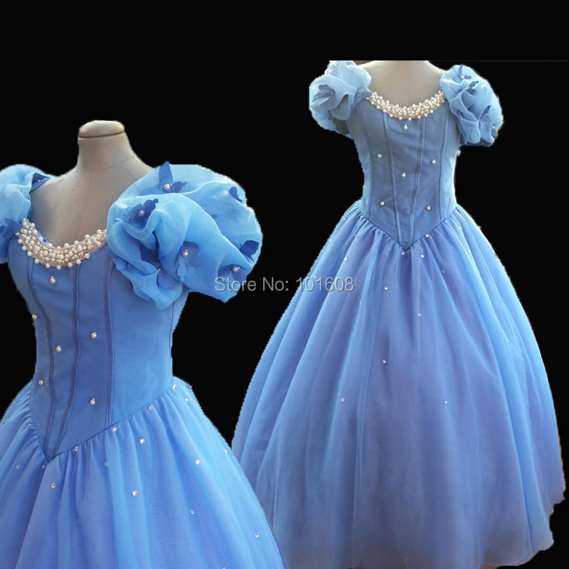 

Tailored!Blue Snow White Women Adult Southern Victorian Dress Ball Gown Gothic Lolita Halloween Historical Theatre dress HL-542