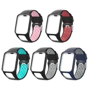 

Silicone Watchband Wrist Band Bracelet Strap Cardio Case for TomTom Watch Adventure Serie 2 3 Runner 2 3 Golfer 2 Spark Watch