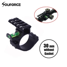 30 мм крепление кольцо пять сторона с пузырьковым уровнем костюм 20 мм Пикатинни Вивер рельс для охоты