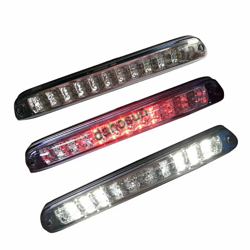 For 04 12 Chevy Colorado Gmc Canyon Chromed Red Black Clear Housing Shell Len Led Third 3rd Tail Brake Light Lamp Bar