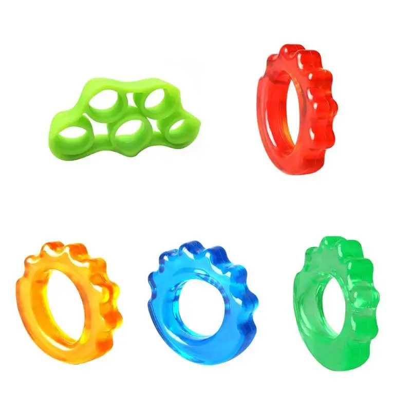 ★ 1 шт. Силиконовые Finger Stretcher Сопротивление Группа Рукоятка Захват Кольцо Тренажер Укрепление Ф ✔