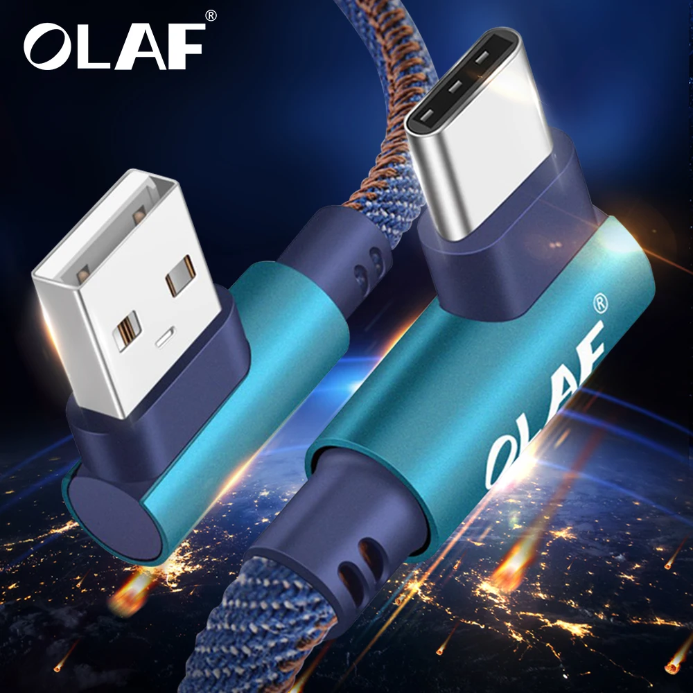 

USB Type C Micro USB Double L 90 Degree Fast Charging For iPhone Samsung S9 Xiaomi mi8 Oneplus 6T Charger Data Sync USB Cable