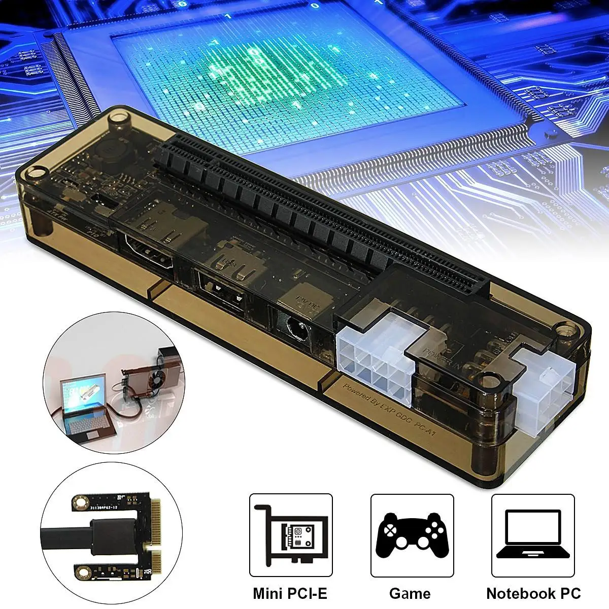 

Mini PCI-E Independent Video Card Dock EXP GDC Fit Beast Laptop External External Independent Video Card Dock Express Card