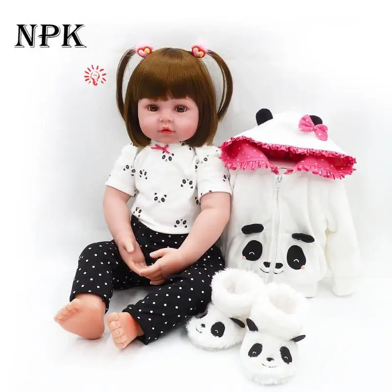 

7 Styles Fashion Simulation Cute Reborn Baby Doll Girls Lifelike Silicone Playmate Soft Toy Gift Photography Props
