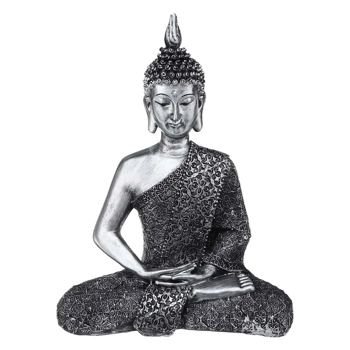 

22*10*28cm Buddha Statue Meditation Thailand Feng Shui Sculpture Buddhism Figurine Budda Miniature Home Decor Ornaments Gift
