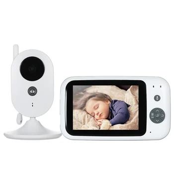 

Wireless Color Baby sleeping Monitor with 8 Lullabies Temperature Monitoring Security Camera Time & Date Display Alarm Function