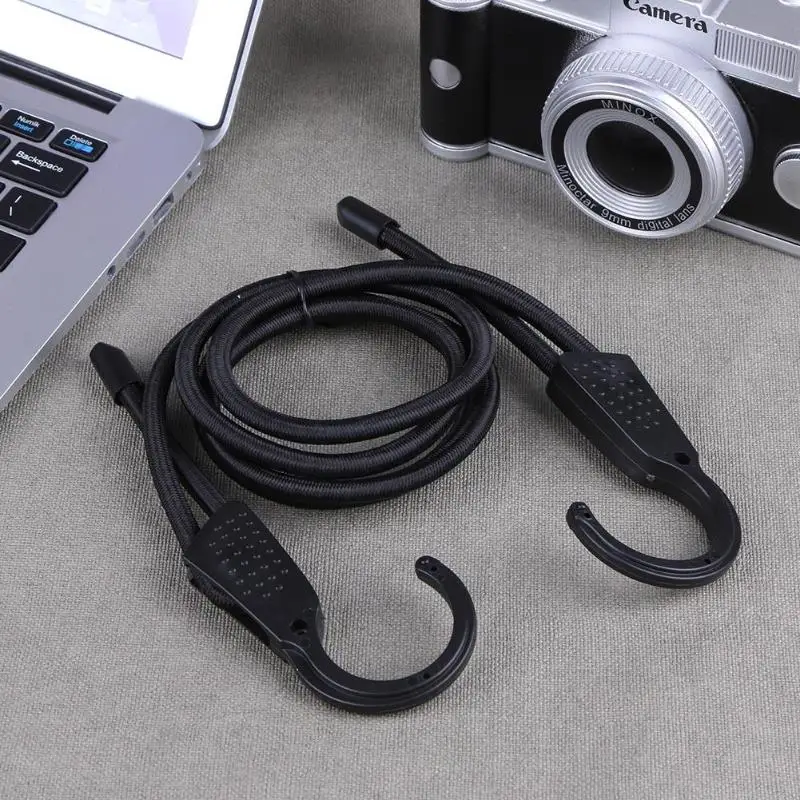 1 pcs Adjustable Rubber Stretch Elastic Cords Hooks Rope Tie Car Luggage Roof Rack Strap Outdoor Multi Tools High Quality