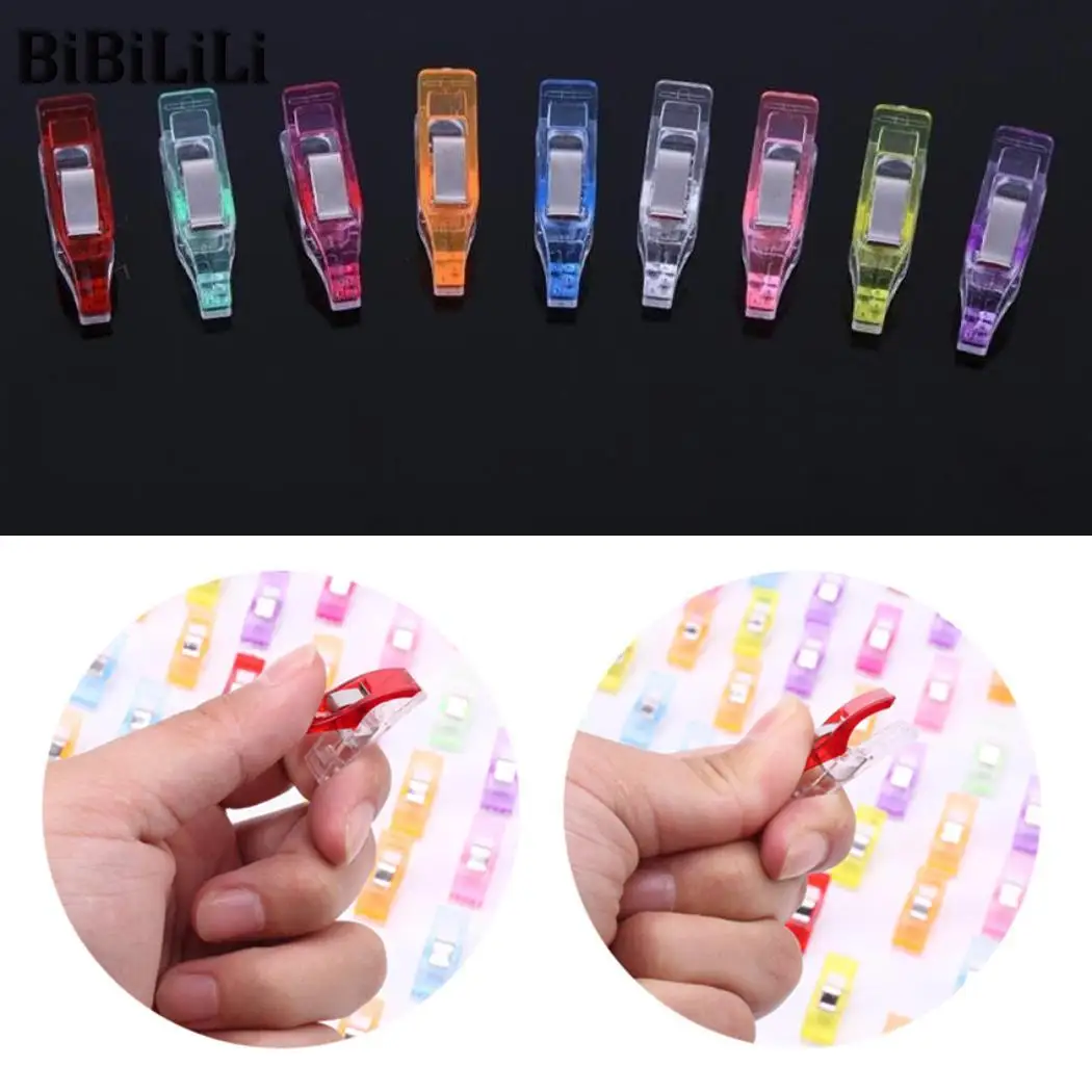 

Fabric Accessories Clothes Multicolor lose Suitable Craft size Plastic Clamps not Sewing Clips to Binding Quilting easy