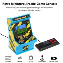 Ретро миниатюрная аркадная игровая консоль портативный игровой плеер 256 игр 2," экран Поддержка AV Out w/Проводные джойстики подарок для детей