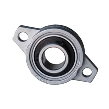 2PCS KFL002 15mm Diameter Zinc Alloy Pillow Block Flange Bearing