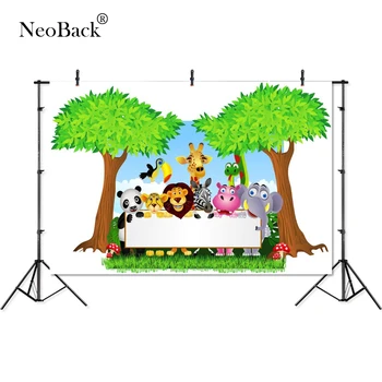 

Thin Vinyl animal tree lion panda elephant baby kids children Photography studio Backgrounds professional indoor Photo Backdrops