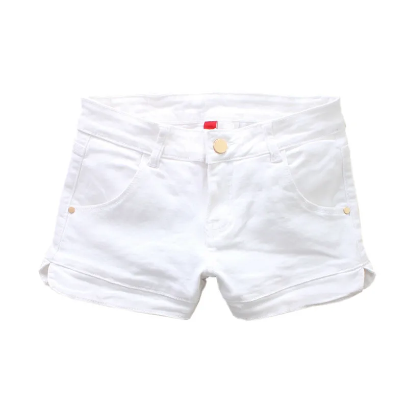 Summer Sexy Low Waist Washed Denim Shorts Women White Streetwear Mini Slim Elastic Short Jeans Summer Sexy Low Waist Washed Denim Shorts Women White Streetwear Mini Slim Elastic Short Jeans