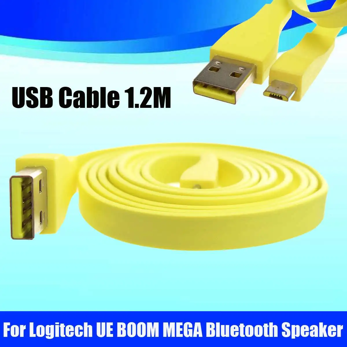 USB кабель для ПК 1 2 м Micro гибкий передачи данных Удлинительный шнур Logitech UE BOOM MEGA