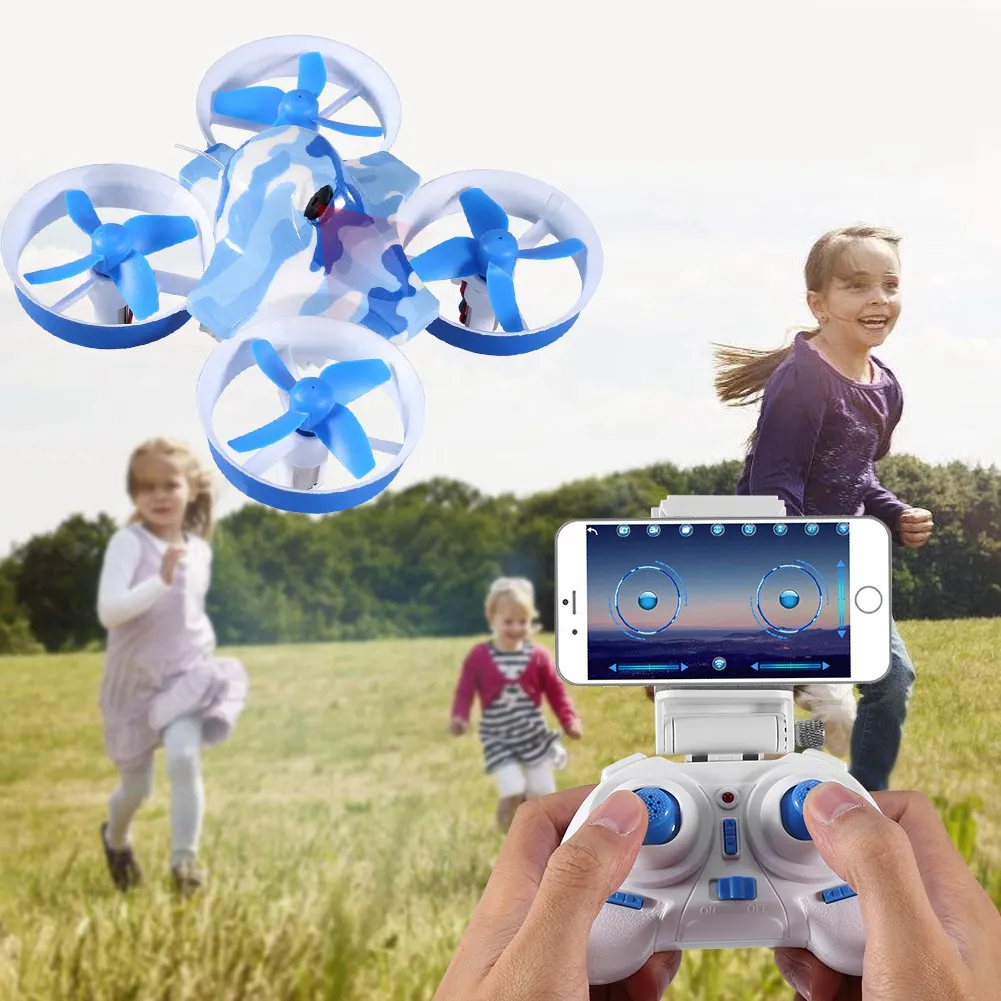 

1pc Wifi RC Quadcopter Mini Drone Toy One Key Return Altitude Hold With 0.3MP HD Camera headless mode RC quadrocopter Model