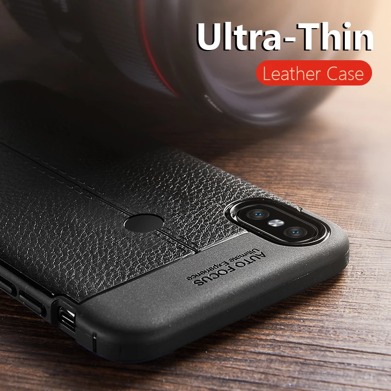

Leather Case For Xiaomi Redmi Note 6 Pro Luxury Ultra Thin Skin Soft Silicone Case Cover For Xiaomi Redmi 6A A2 Note 5 Mi 8 Lite