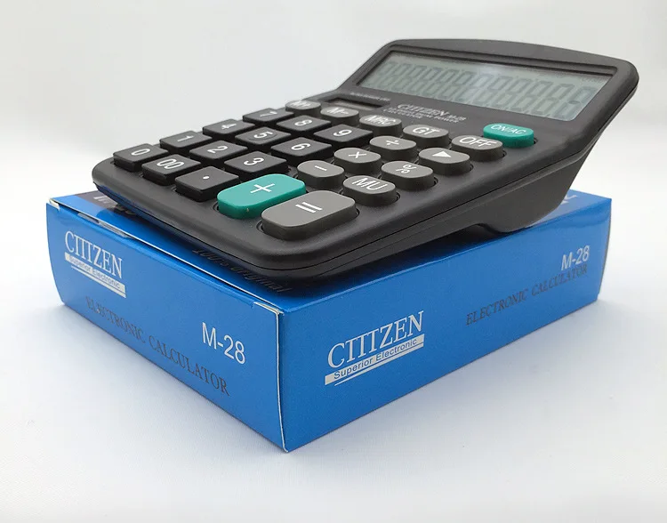 CTTTZEN 12 أرقام حاسبة الشمسية بطارية ضوء بالطاقة المزدوجة الطاقة محرك مكتب المدرسة معدات