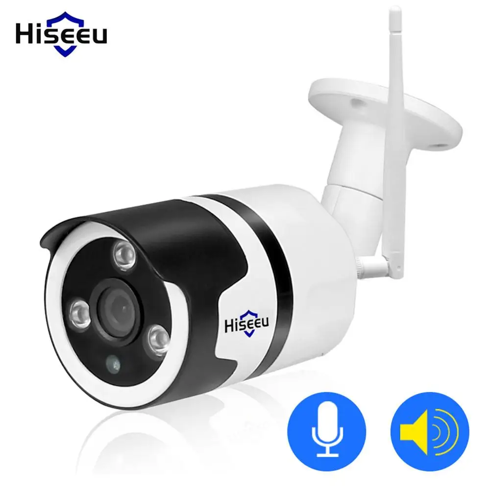 

Hiseeu Wifi Outdoor IP Camera FHY 720P Waterproof Wireless Security Cameras for Home Two Way Audio P2P Wifi Camera Night Vision