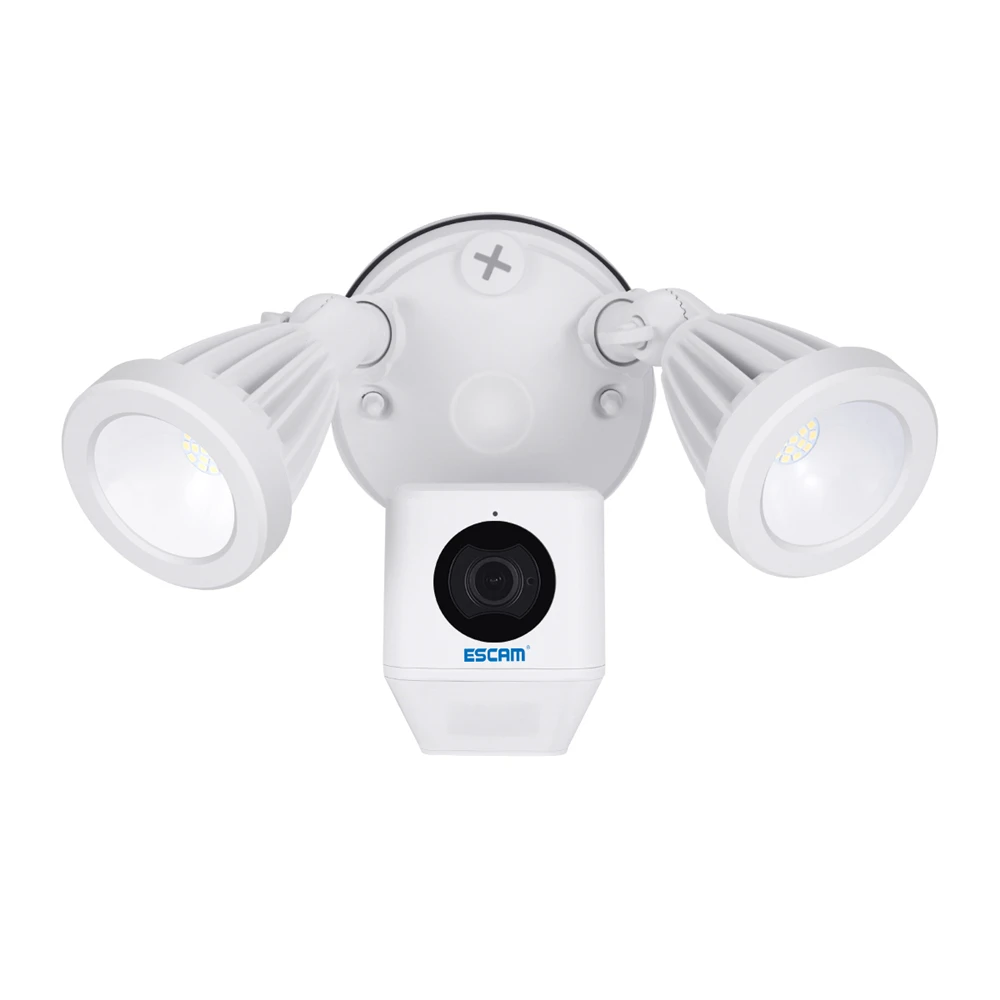 

ESCAM QF608 1080P HD LED Floodlight WiFi IP Camera ONVIF PIR Detection Alarm Wireless Monitor Two Way Talk Remote Siren Security