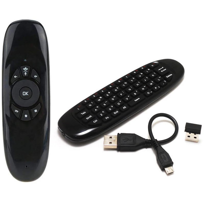 2 4 Ghz C120 Fly Air Mouse перезаряжаемая мини беспроводная клавиатура ручной пульт