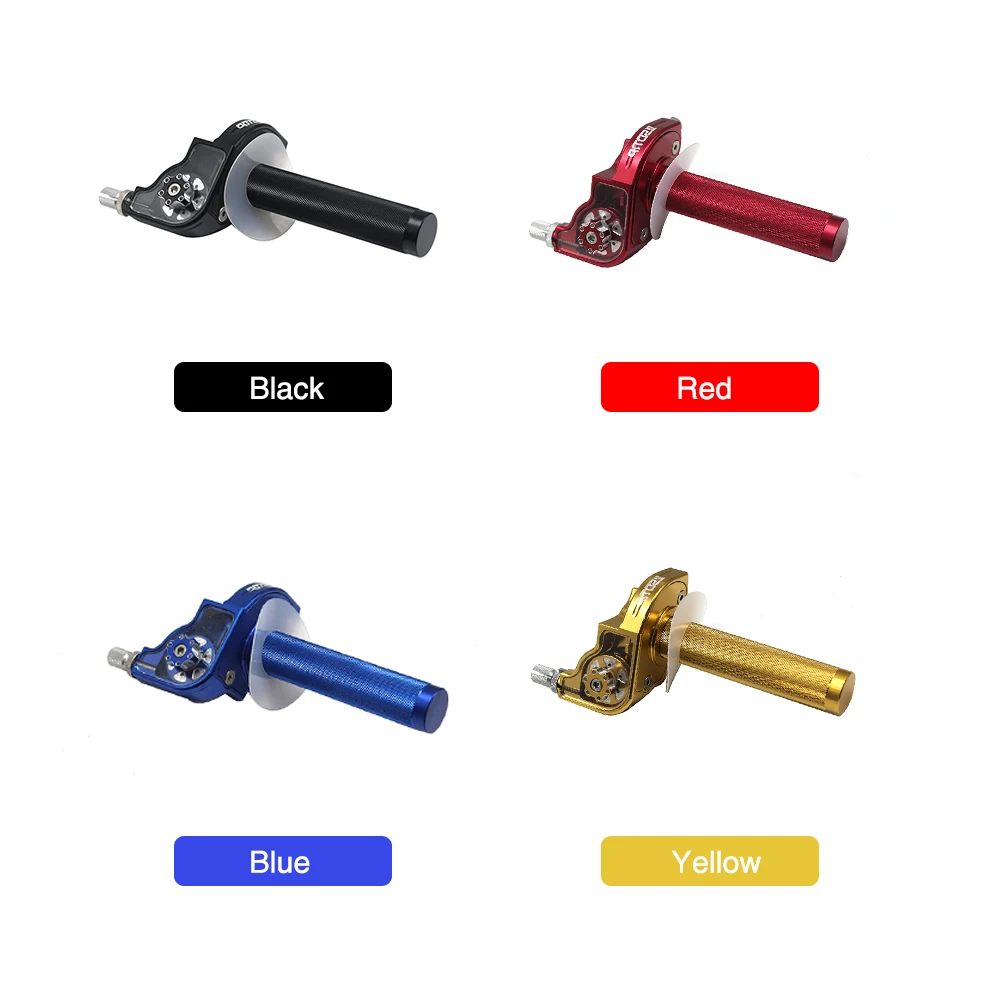 ZSDTRP CNC Adjustable Aluminum Throttle Grips Settle Twist Gas Throttle Handle For 110-250cc Dirt Pit Bikes Modified