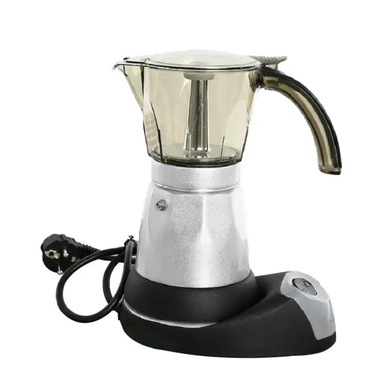 Comprar 150 300Ml cafetera eléctrica portátil de acero inoxidable cafetera Espresso Mocha para herramientas de cocina casera enchufe de la UE