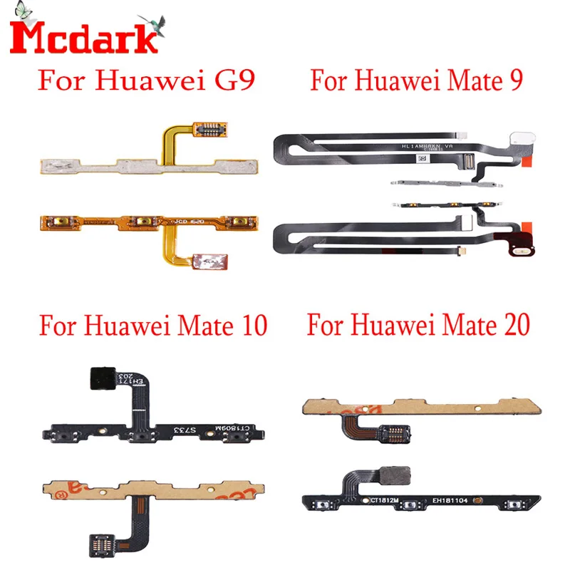 

Mcdark For Huawei G9 Mate 9 Side Button Flex Cable Power Volume up/down Button FPC Wire Flex Cable For Huawei Mate 20 Mate 10