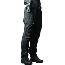 Спорт на открытом воздухе военные тактические тренировочные брюки с наколенниками мужские стрельба Охота Кемпинг Водонепроницаемый тонкий комбинезон брюки
