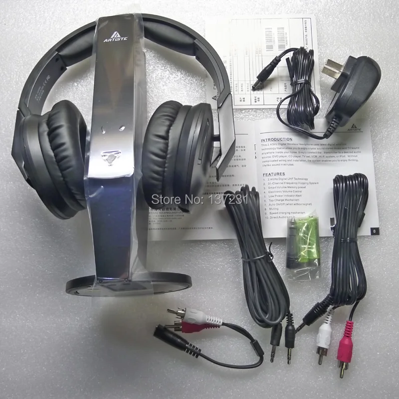 Беспроводные Наушники Hi Fi ADH500 беспроводная гарнитура 2 4 ГГц для общего