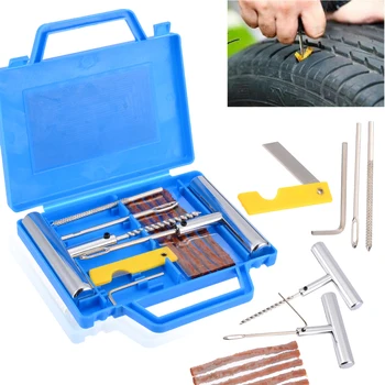 

11pcs/box Household Tool Set Heavy Duty Tire Repair Vehicles Car Motorcycle Tire Puncture Repair Plug Tyre Repair Kit